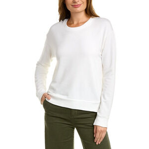 Splendid Women Supersoft Pullover Sweatshirt White Size M (Pre-owned)